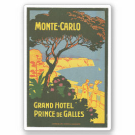 Monte-Carlo Grand Hotel Prince de Galles Aufkleber