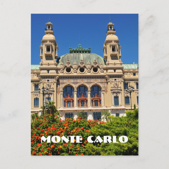 Monte Carlo in Monaco Postkarte (Vorderseite)