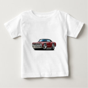 Monte Carlo Kastanienbraun-Schwarzes Spitzenauto Baby T-shirt