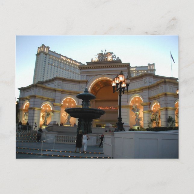 Monte Carlo Las Vegas Postkarten (Vorderseite)
