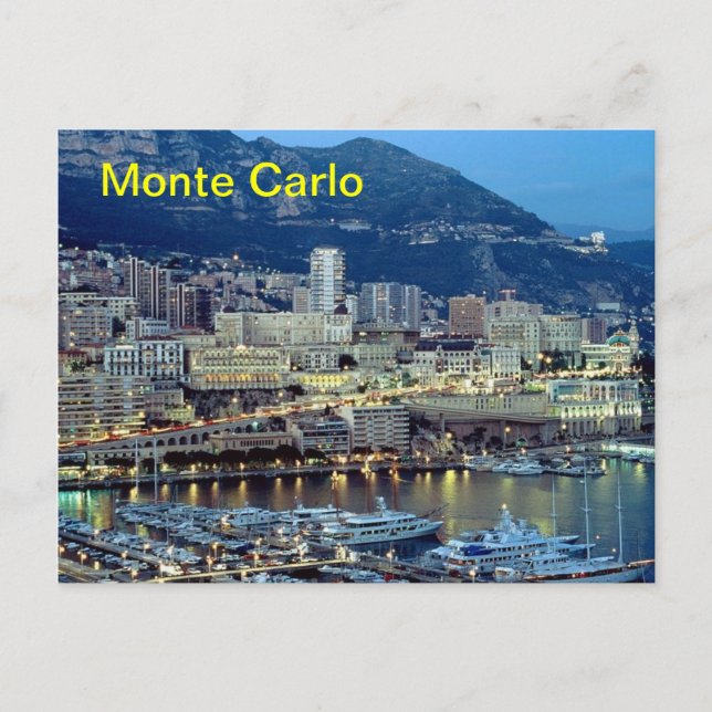 Monte Carlo Magnet Postkarte (Vorderseite)