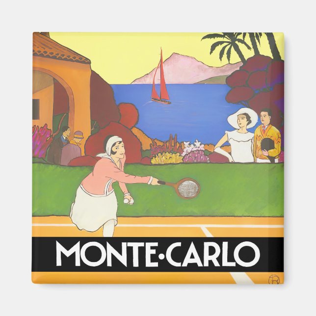 Monte Carlo Monaco Frankreich Magnet für Reisen (Vorne)