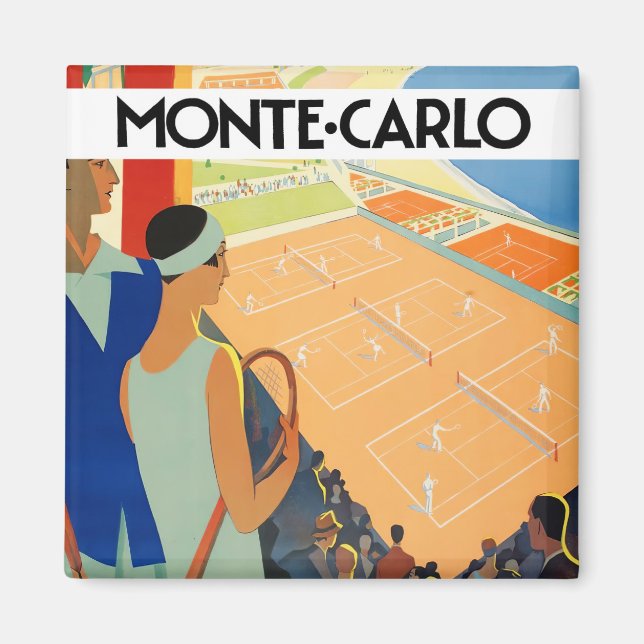Monte Carlo Monaco Frankreich Magnet für Reisen (Vorne)