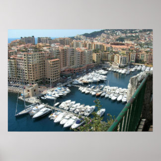 Monte Carlo Monaco Marina und Condos Poster