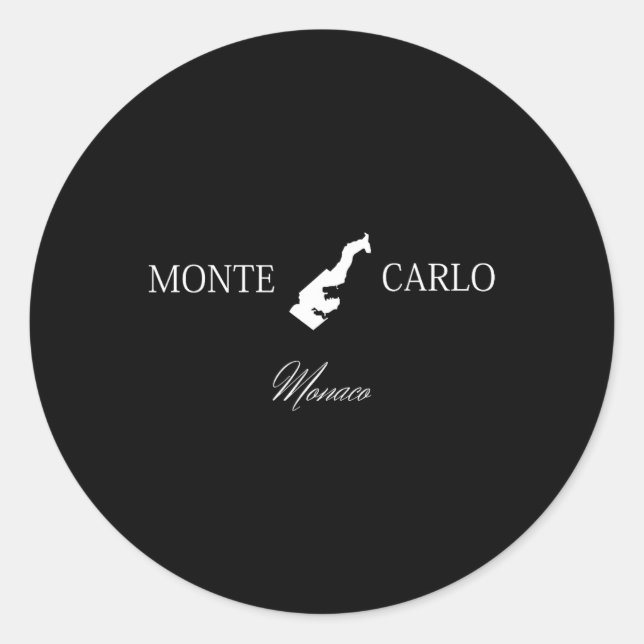 Monte Carlo Monaco Ristorante da Valentino Runder Aufkleber (Vorderseite)