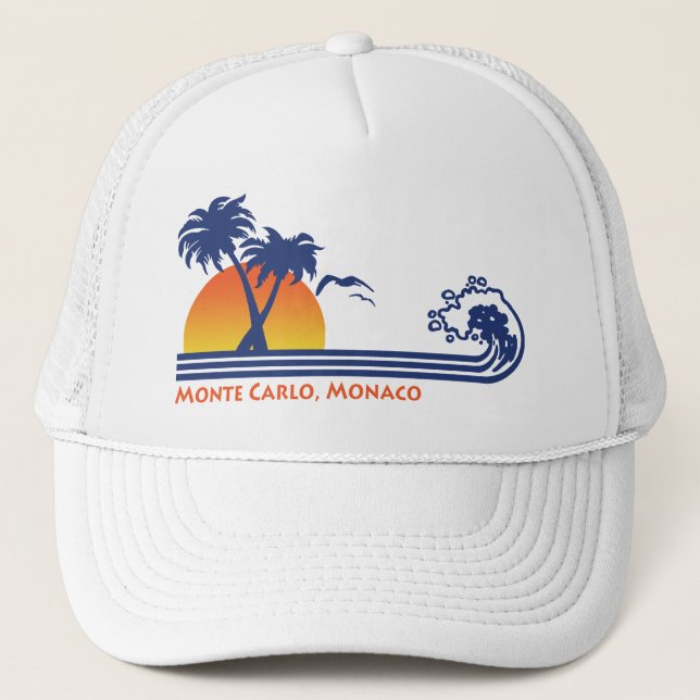 Monte Carlo Monaco Truckerkappe (Vorderseite)