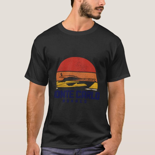 Monte Carlo Monaco Yacht T-Shirt (Vorderseite)