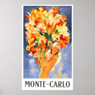 Monte Carlo Reiseplakat Poster