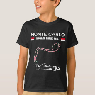 Monte Carlo Rennstrecke Formel Racing Auto Monaco T-Shirt