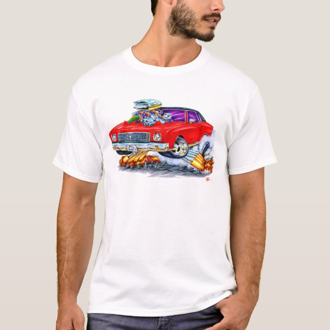 Monte Carlo Rot-Auto 1970 T-Shirt (Vorderseite)
