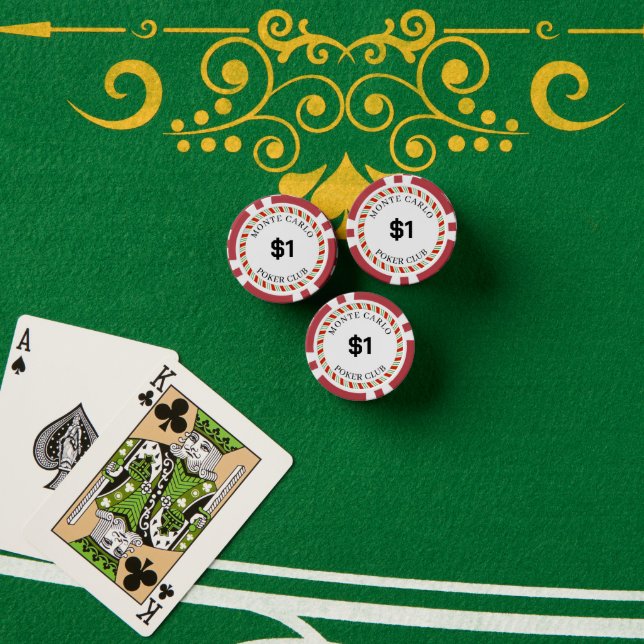 Monte Carlo Smooth mit eigener Marke $14 Gram Pokerchips (Pokertisch (Stapel))
