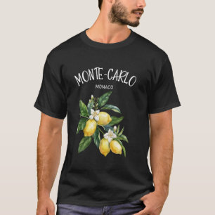 Monte-Carlo Zitronenkunst Monaco Fruchtliebhaber C T-Shirt