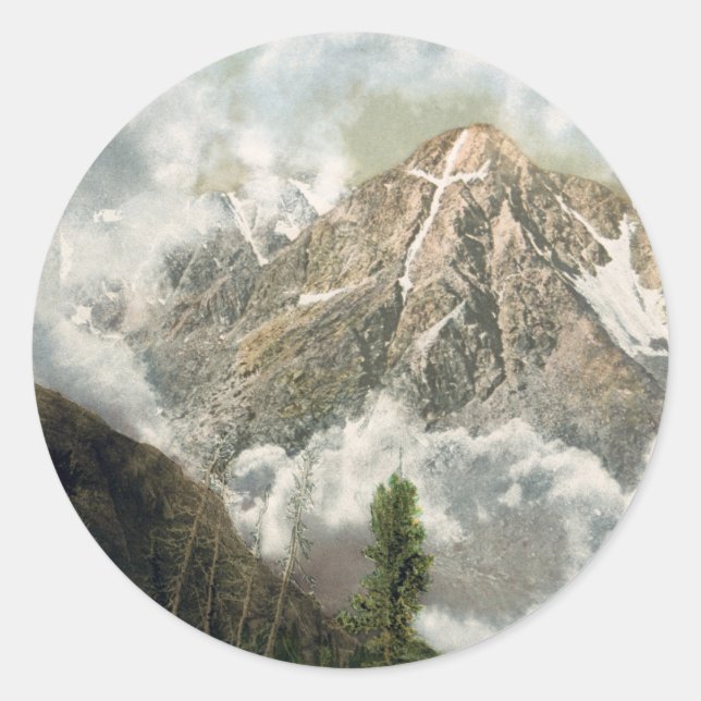 Monte des Heiligen Kreuzbundes Runder Aufkleber (Vorderseite)