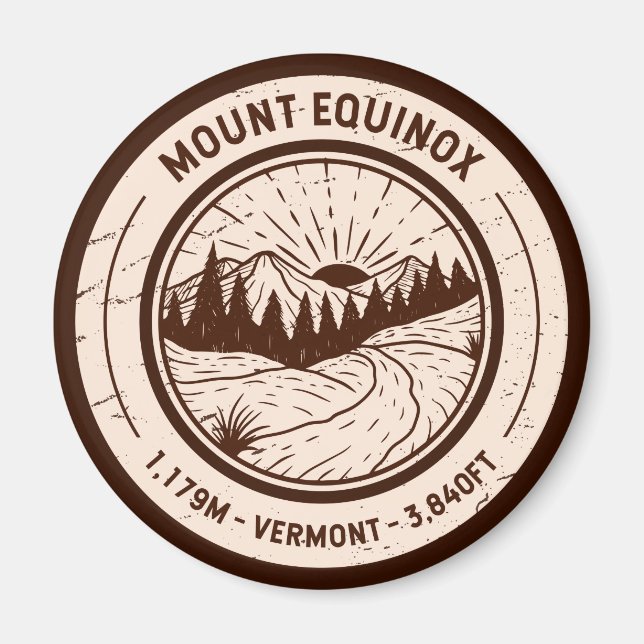 Monte Equinox Vermont Wandern Magnet (Vorne)