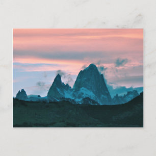 Monte Fitz Roy, Patagonia, Argentinien in der Aben Postkarte