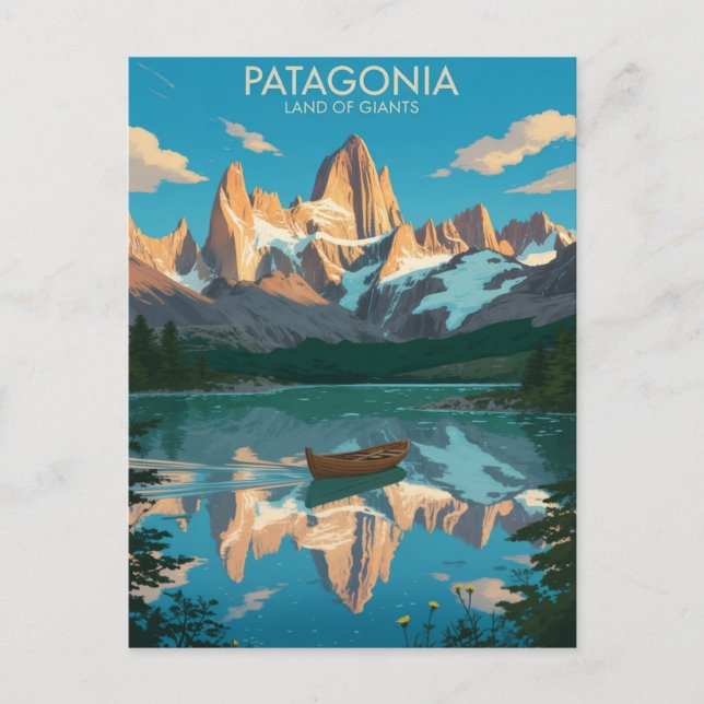 Monte Fitz Roy Patagonia Postkarte (Vorderseite)