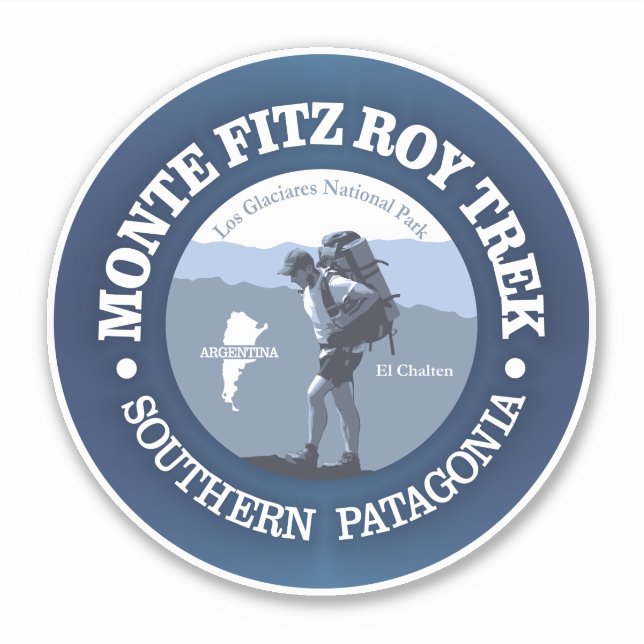 Monte Fitz Roy Trek (BG) Aufkleber (Vorderseite)