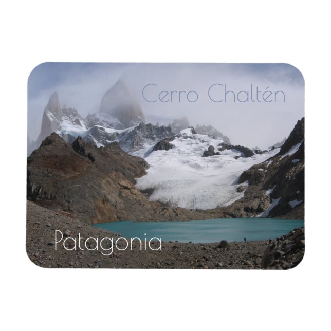 Monte Fitzroy und Glacier, Patagonia Magnet (Horizontal)