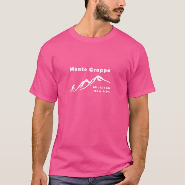 Monte Grappa, Italien, Giro, Radfahren, Alpen, Fah T-Shirt (Vorderseite)