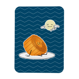 Monte Herbst Festival Moon and Stars Magnet