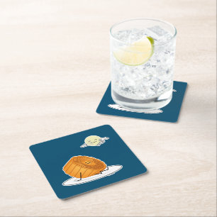 Monte Herbst Festival Moon and Stars Rechteckiger Pappuntersetzer