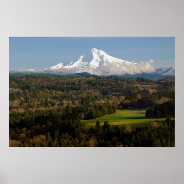 Monte Hood, Jonsrud Viewpoint, Sandy, Oregon Poster (Vorne)