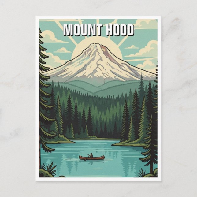 Monte Hood National Forest Oregon Postkarte (Vorderseite)