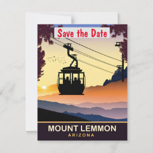 Monte Lemmon, Arizona, Travel Postcard, Save The Date