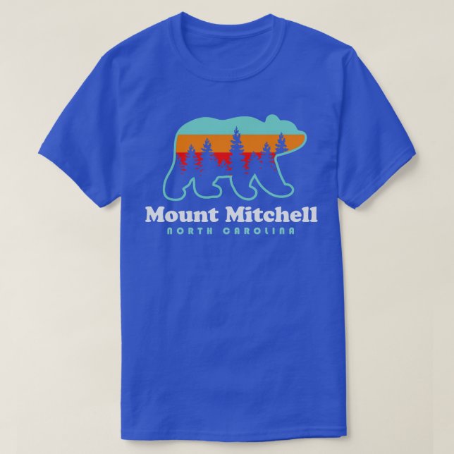 Monte Mitchell Wandern Nord-Olina Ran T-Shirt (Design vorne)