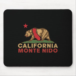 Monte Nido Kalifornien Vintage-Bär Retro-Bundessta Mousepad