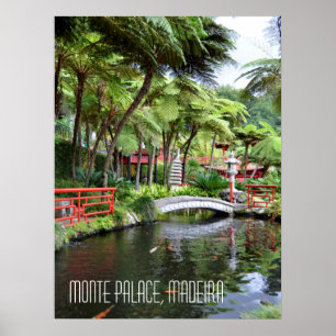 Monte Palace Tropische Gärten Madeira Portugal Poster