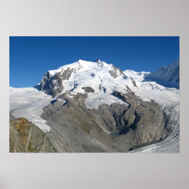 Monte Rosa, Schweizer Alpen Poster (Vorne)