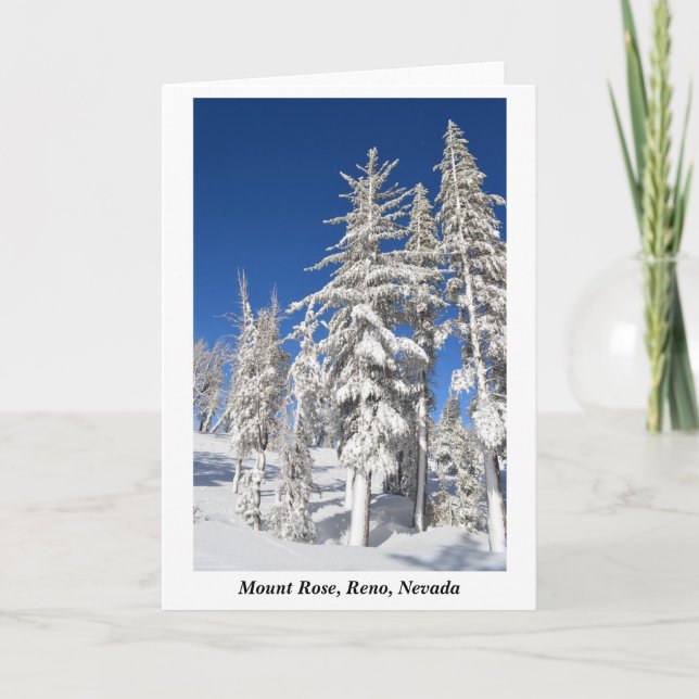 Monte Rose Reno Nevada Fotograf von J.Halko Karte (Vorderseite)