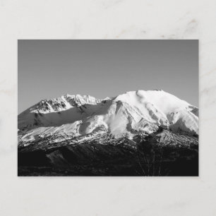 Monte Saint Helens im Februar Monochrome Postkarte