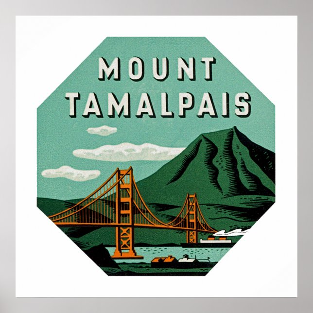 Monte Tamalpais Poster (Vorne)