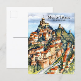Monte Titano San Marino Pinakothek Züst Postkarte