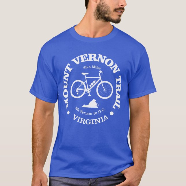 Monte Vernon Trail (Radfahren) T-Shirt (Vorderseite)