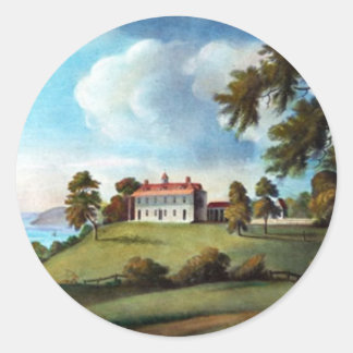 Monte Vernon, von Francis Jukes, 1800 Runder Aufkleber
