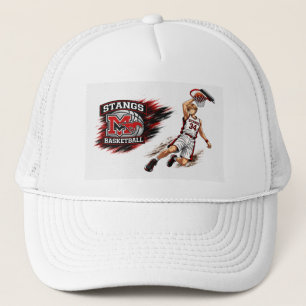 Monte Vista Basketball Anime Spieler Trucker Hut Truckerkappe