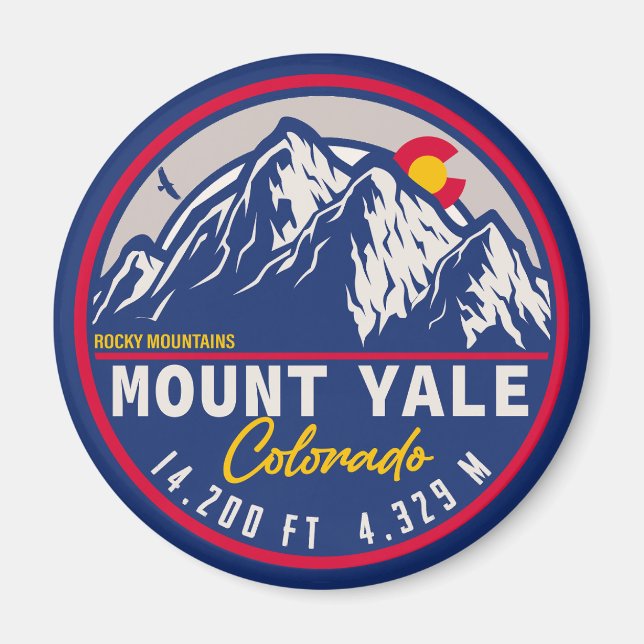 Monte Yale Colorado - 14er-Wanderung Magnet (Vorne)