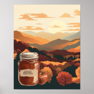 Montebello VA Blue Ridge Mountains Apfelbutter Poster