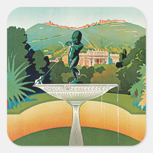 Montecatini Quadratischer Aufkleber