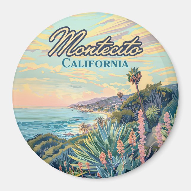 Montecito California Santa Barbara Küste Magnet (Vorne)