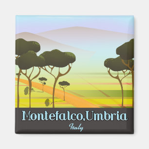 Montefalco, Umbrien Italien Reiseplakat Magnet