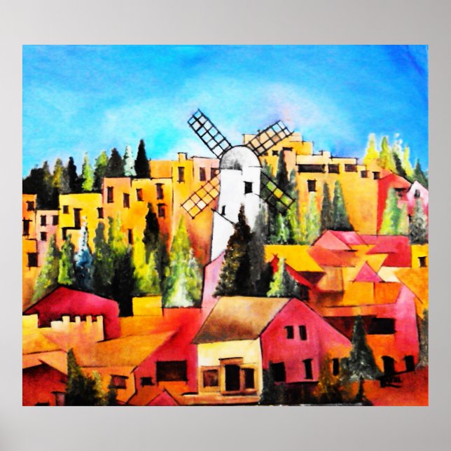 Montefiore Windmill Poster (Vorne)