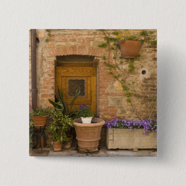 Montefollonico, Val d'Orcia, Provinz Siena, 2 Button (Vorderseite)