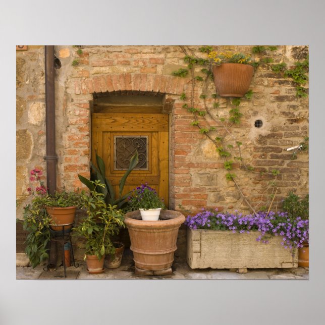 Montefollonico, Val d'Orcia, Provinz Siena, 2 Poster (Vorne)