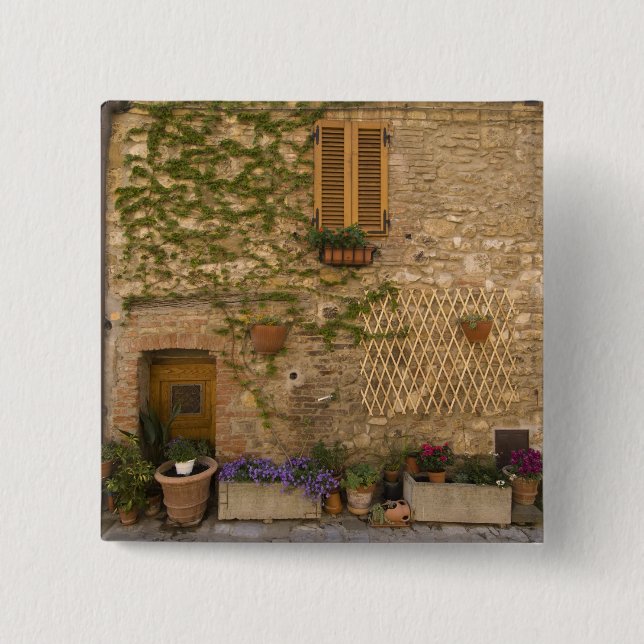 Montefollonico, Val d'Orcia, Provinz Siena, Button (Vorderseite)