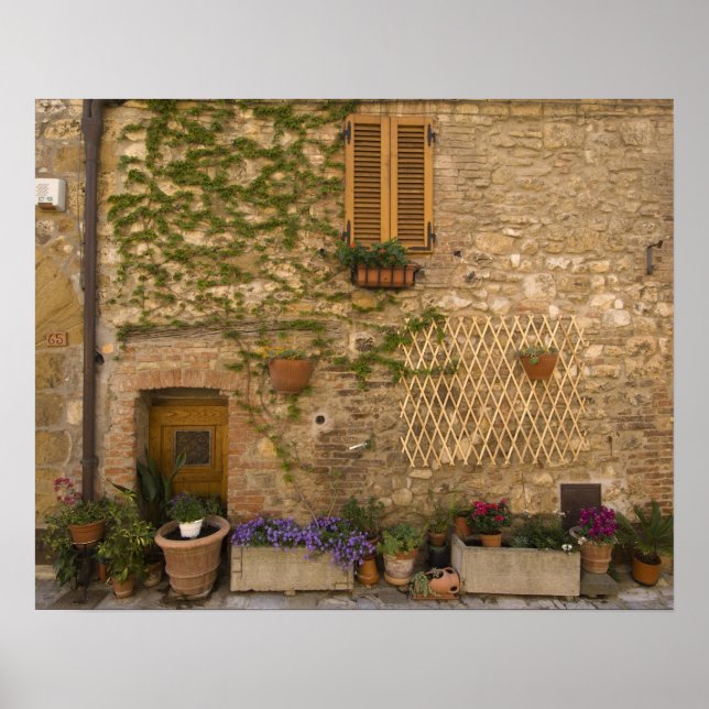 Montefollonico, Val d'Orcia, Provinz Siena, Poster (Vorne)