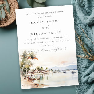 Montego Bay Jamaica Landschaft Hochzeit Jahrestag Einladung